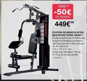 Station de musculation multifonctions marcy
