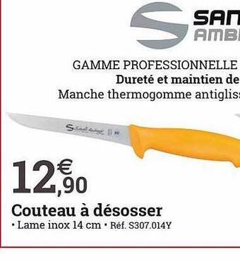 Espace emeraude Couteau à désosser offre