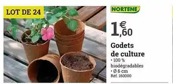 Godets de culture