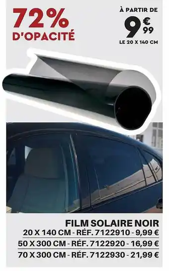 Shopix Film solaire noir offre
