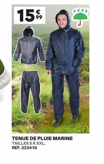 Shopix Tenue de pluie marine offre