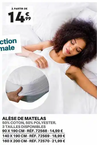 Shopix Alèse de matelas offre