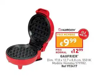 Gaufrier homday