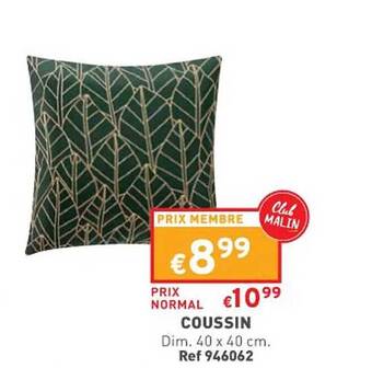 Trafic Coussin offre