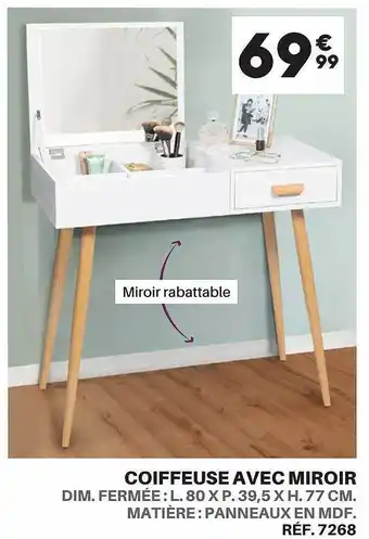 Coiffeuse avec miroir