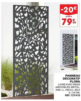 Panneau décoratif flora