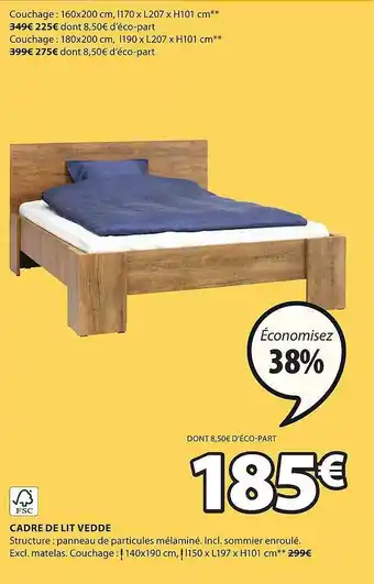 JYSK Cadre de lit vedde offre