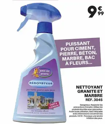 Nettoyant granite et marbre