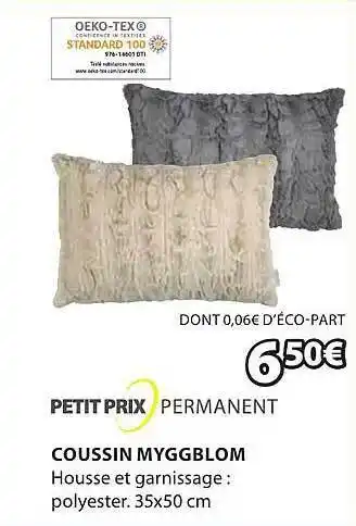 JYSK Coussin myggblom offre