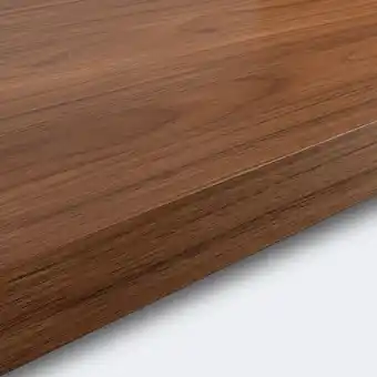 Plan de travail en stratifié aspect bois foncé goodhome kala 300 cm x 62 cm x ép. 3.8 cm