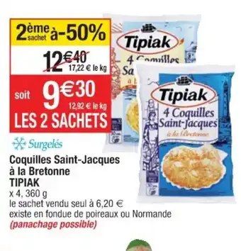 Cora x Carrefour Coquilles Saint-Jacques à la Bretonne offre