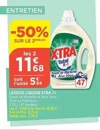 Maximarché Lessive liquide xtra offre