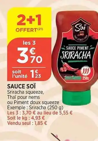 Maximarché Sauce soï offre
