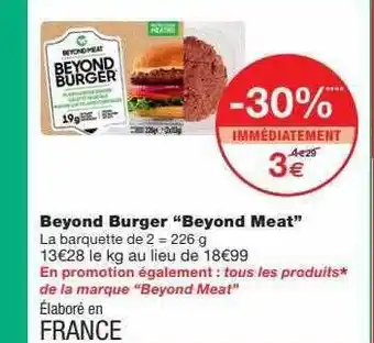 Beyond burger