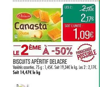 Biscuits apéritif delacre