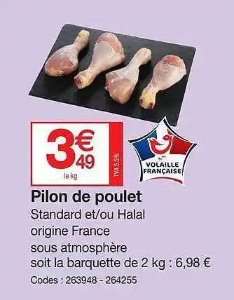 Promocash Pilon de poulet offre