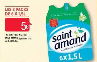 Match Eau minérale naturelle saint amand offre