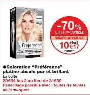 Monoprix Coloration offre