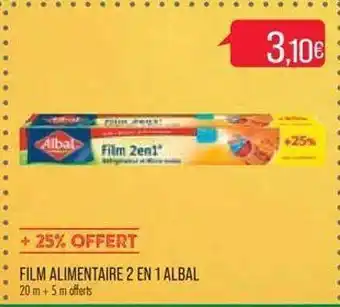 Film alimentaire 2 en 1 albal