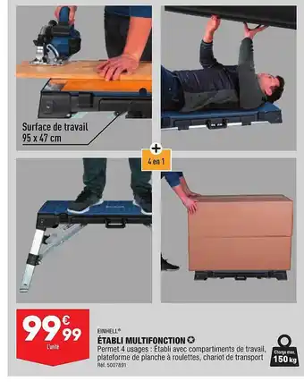 Einhell établi mutlifonction