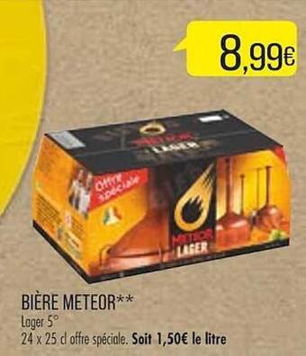 Match Bière meteor offre