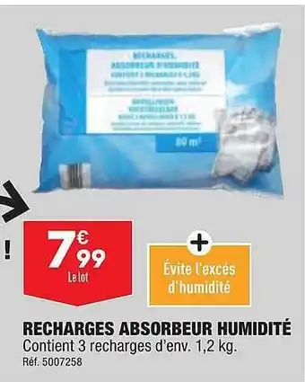 ALDI Recharges absorbeur humidité offre