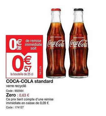 Promocash Coca-cola standard offre