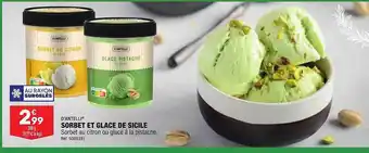 ALDI D'antelli sorbet et glace de sicile offre