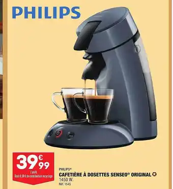 ALDI Philips cafetière à dosettes senseo original offre