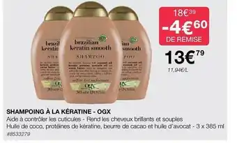 Costco Shampoing à la kératina - ogx offre