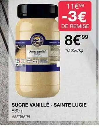 Costco Sucre vanillé - sainte lucie offre