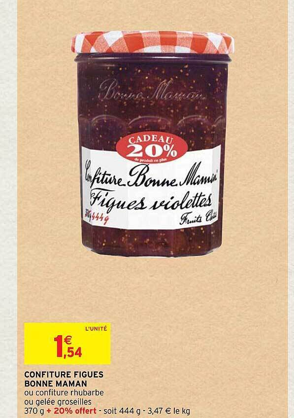 Promo Confiture figues bonne maman chez Intermarché Express
