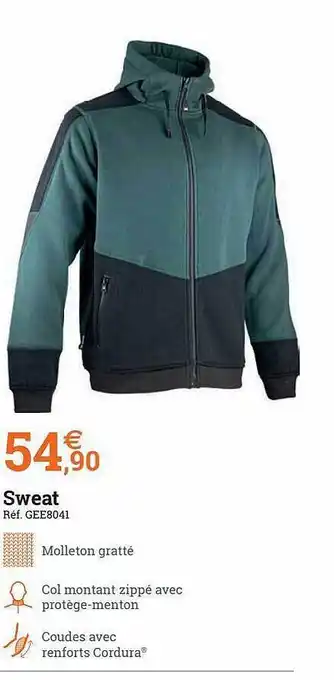 Espace emeraude Sweat offre