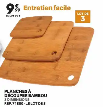 Planches à découper bambou3 dimensions