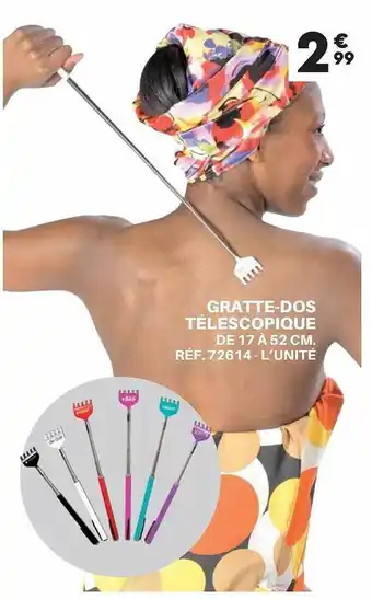 Gratte-dos télescopique