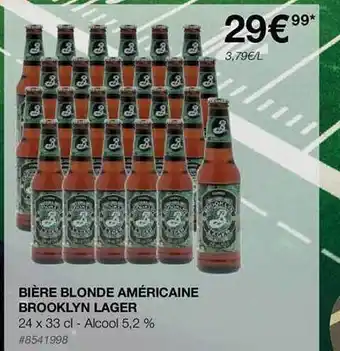 Costco Bière blonde américane brooklyn lager offre