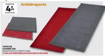 Shopix Tapis de cuisine uni offre