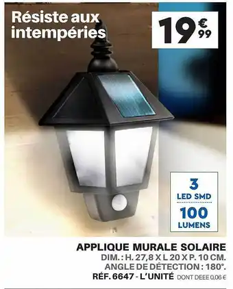 Shopix Applique murale solaire offre