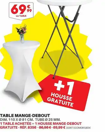 Shopix Table mange-debout offre