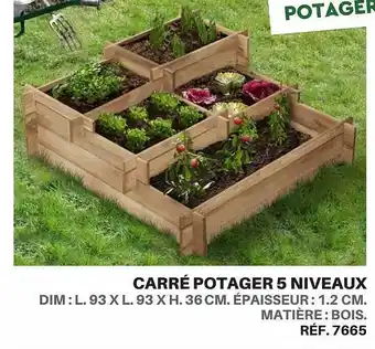 Carré potager 5 niveaux