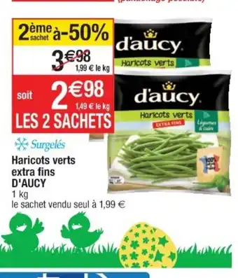 Cora x Carrefour Haricots extra fin d'Aucy offre