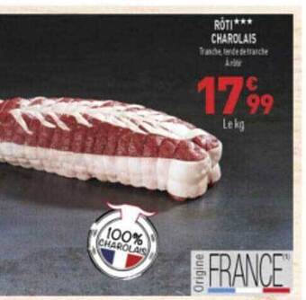 Grand Frais Rôti*** charolais offre