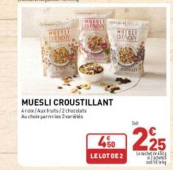 Muesli croustillant