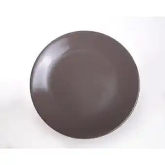 La Foir'Fouille Assiette plate - ø 25 cm - marron taupe offre