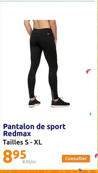 Action Pantalon de sport redmax offre