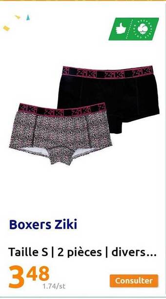 Action Boxers ziki offre