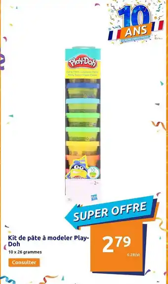 Action Kit de pâte à modeler play-doh offre