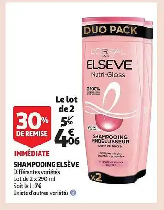 Auchan Shampooing elsève offre