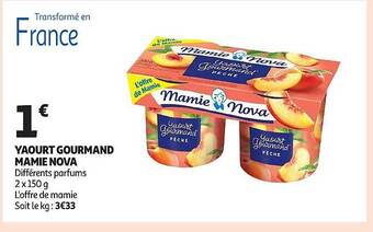 Yaourt gourmand mamie nova