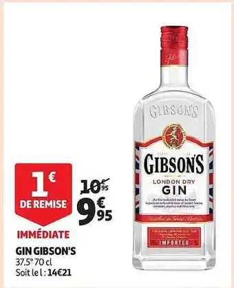 Auchan Gin gibson's offre